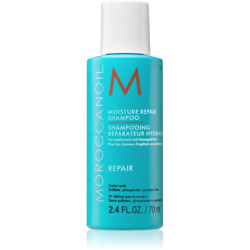 Moroccanoil Regeneračný šampón s obsahom arganového oleja na slabé a poškodené vlasy ( Moisture Repair Shampoo) 70 ml
