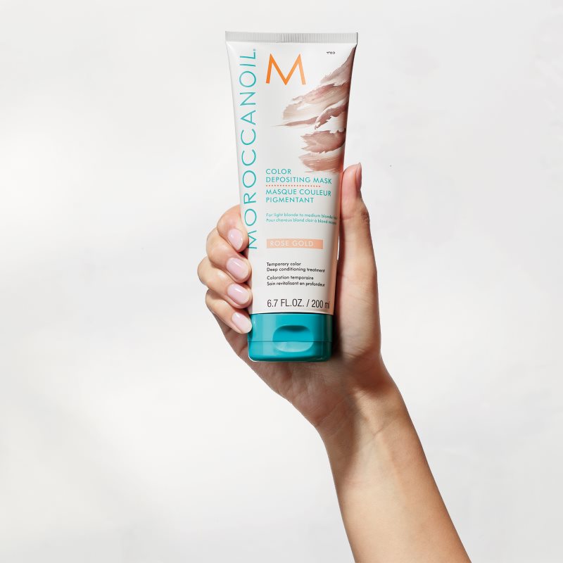 Moroccanoil Color Depositing Gentle Nourishing Mask Without Permanent Colour Pigments Rose Gold 200 Ml