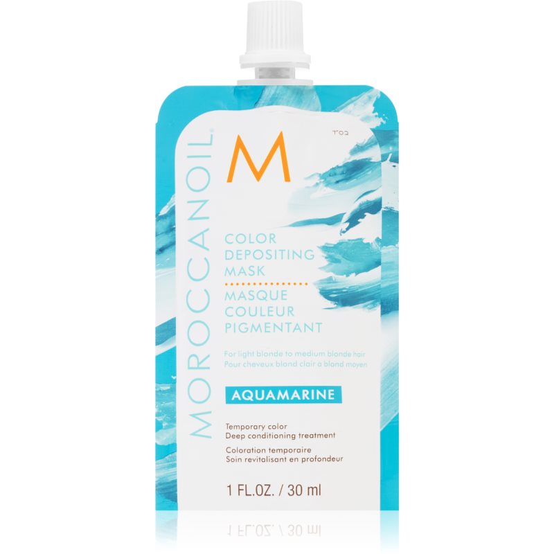 Moroccanoil Color Depositing švelni maitinamoji kaukė be ilgalaikių dažų pigmentų Aquamarine 30 ml