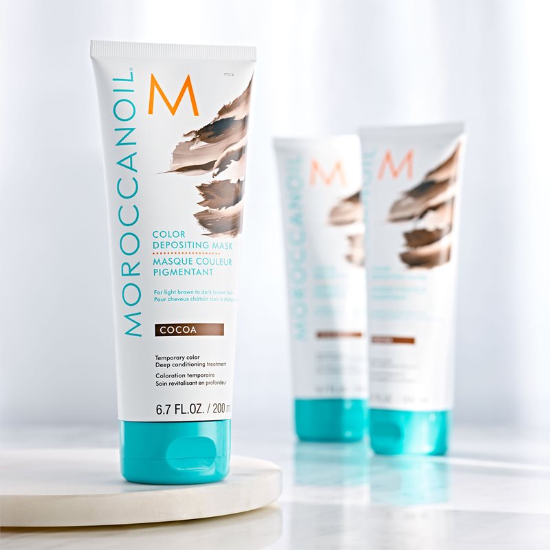 Moroccanoil Color Depositing Gentle Nourishing Mask Without Permanent Color Pigments Cocoa 200 Ml
