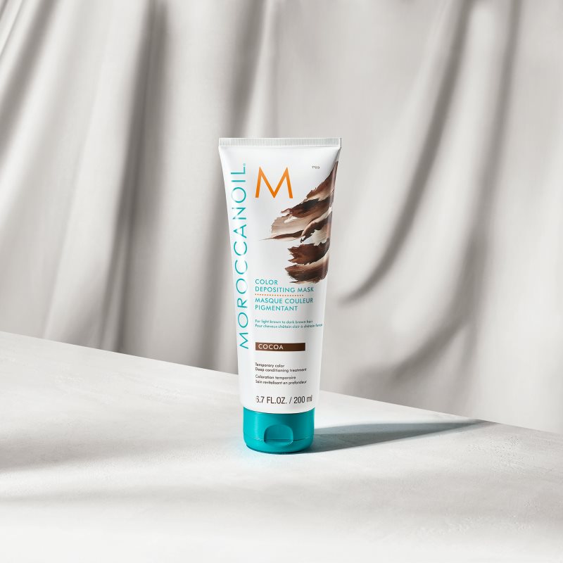 Moroccanoil Color Depositing jemná vyživující maska bez permanentních barevných pigmentů Cocoa 200 ml (obrázek 5)
