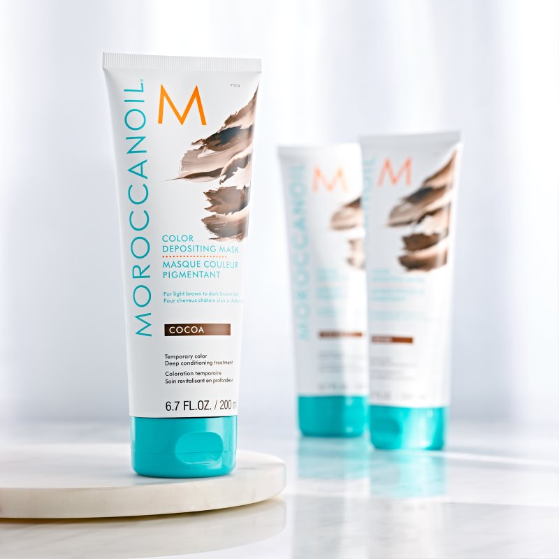 Moroccanoil Color Depositing Gentle Nourishing Mask Without Permanent Color Pigments Cocoa 200 Ml
