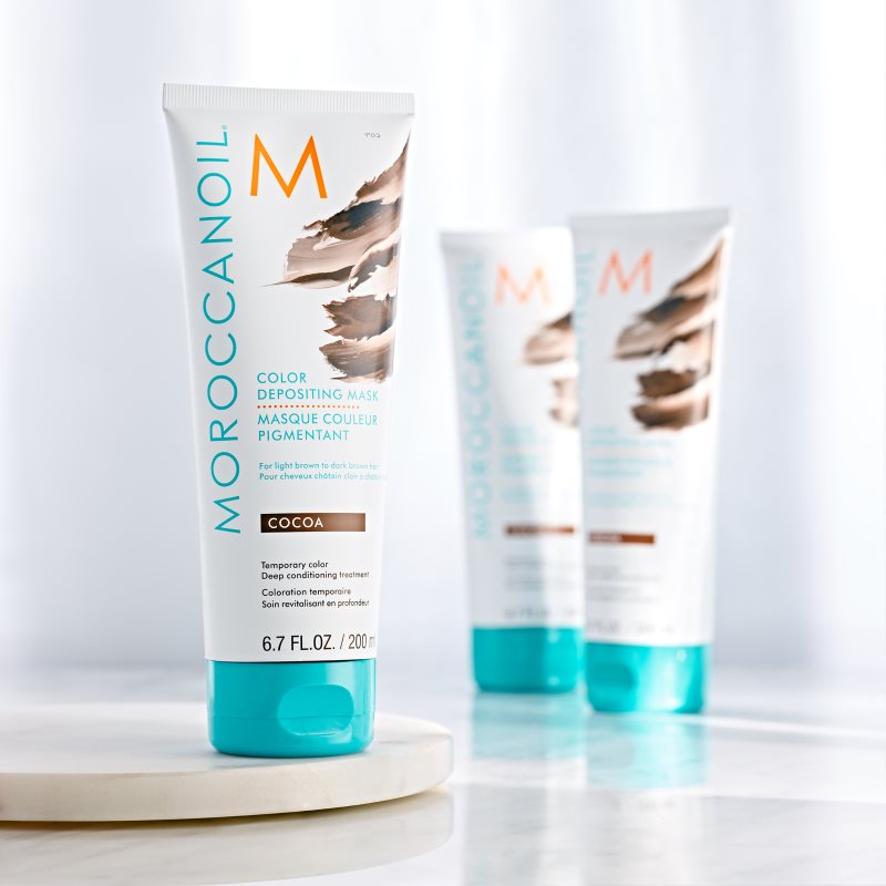 Moroccanoil Color Depositing jemná vyživující maska bez permanentních barevných pigmentů Cocoa 200 ml (obrázek 7)