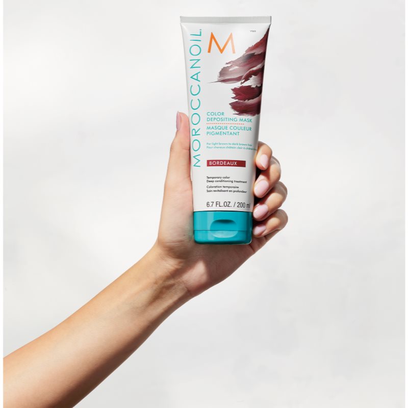 Moroccanoil Color Depositing jemná vyživující maska bez permanentních barevných pigmentů Bordeaux 200 ml (obrázek 10)