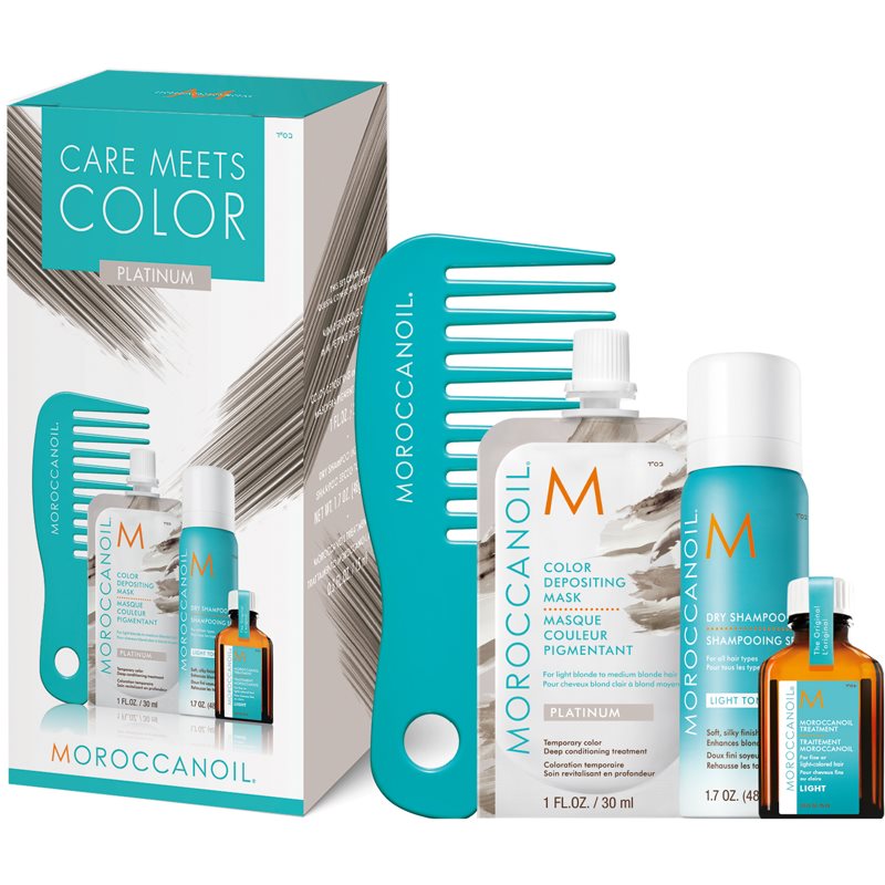 

Moroccanoil Care Meets Color набір Platinum (для блонд та мелірованого волосся)