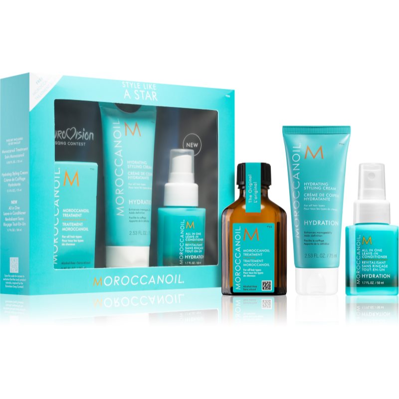

Moroccanoil Hydration подарунковий набір (для зволоження та блиску)
