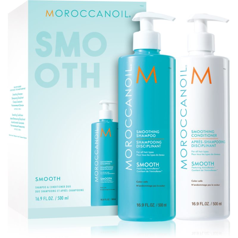 Moroccanoil Smooth Set (For Unruly And Frizzy Hair)
