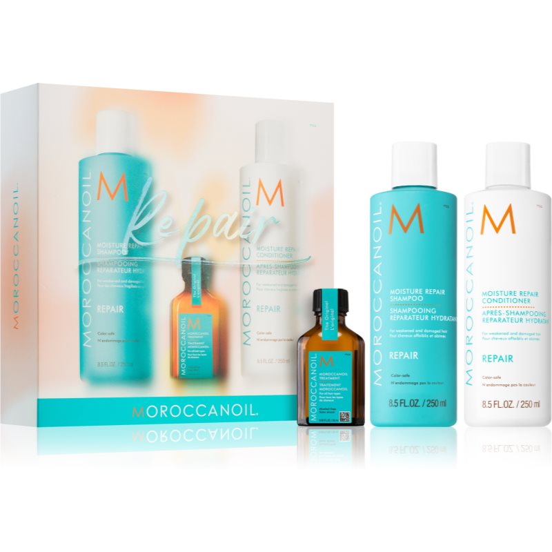 Moroccanoil Repair комплект за увредена коса 3 бр.