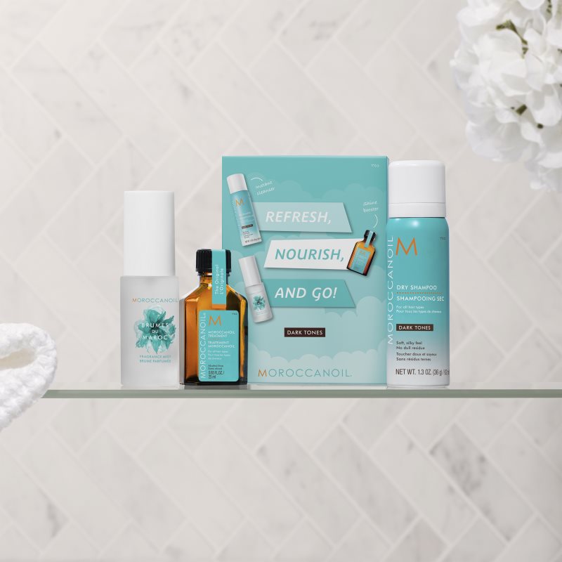 Moroccanoil Refresh, Nourish, and Go! (Dark Tones) Set für dunkles Haar für Damen