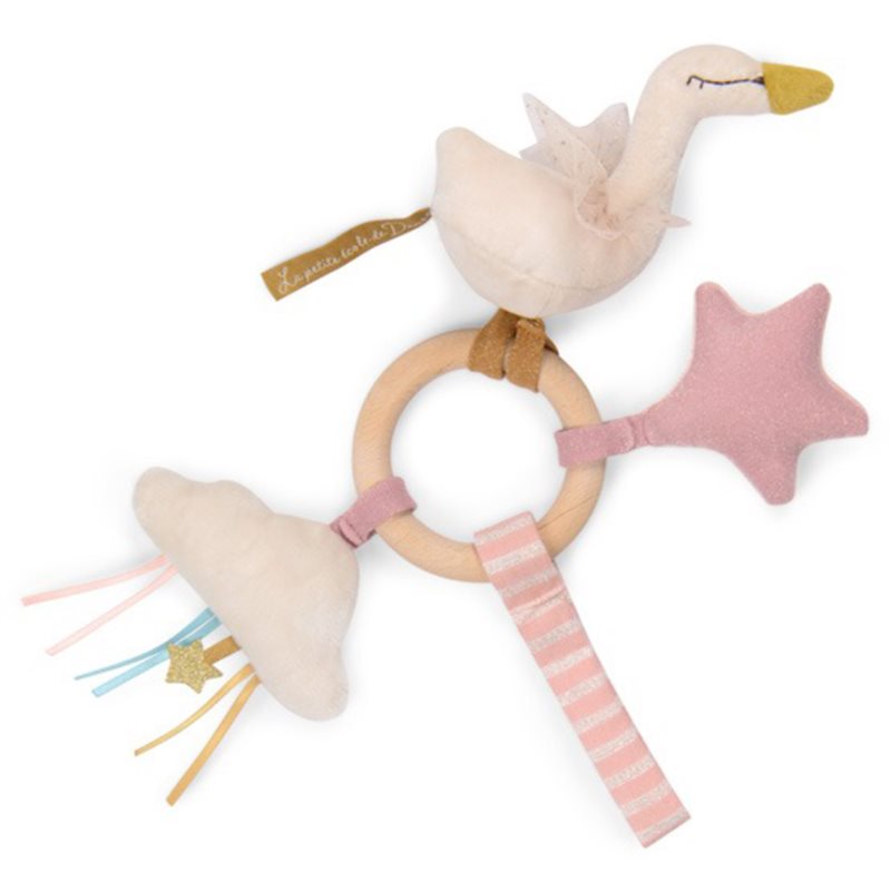 MOULIN ROTY Ring Rattle Swan ropotuljica 1 kos