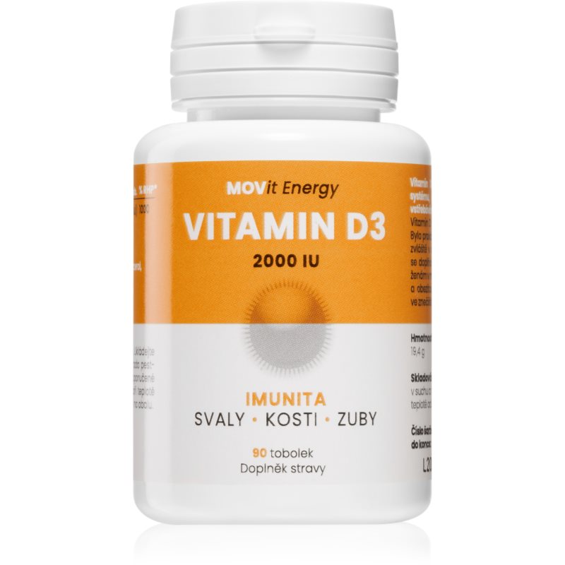 MOVit Vitamin D3 2000 I.U. 50mcg 90 kapslí koupíte na Notino.cz