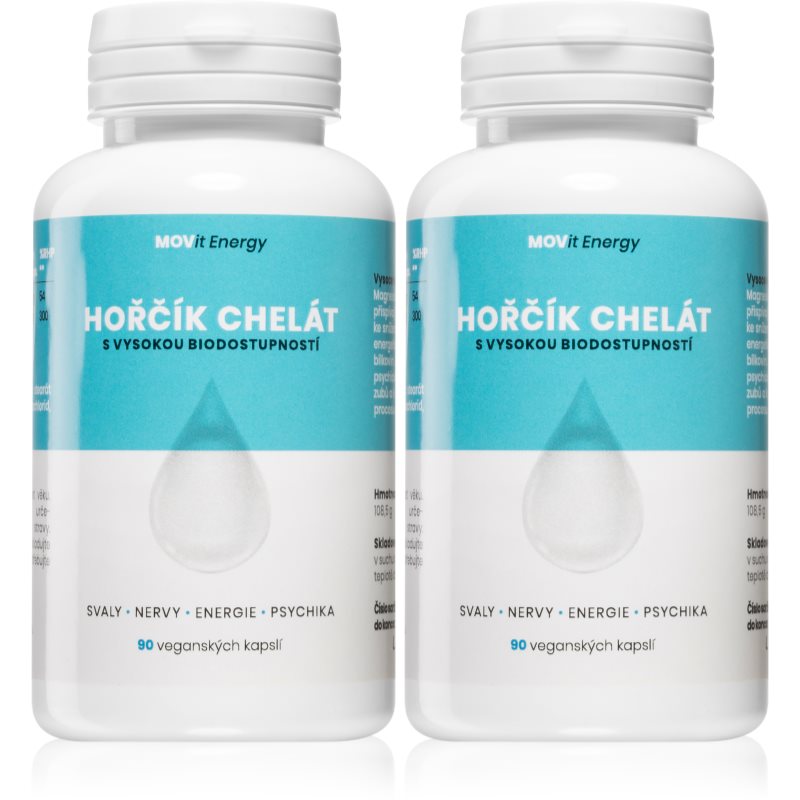 Movit Energy Hořčík Chelát Duo Pack sada pro efektivní doplnění hořčíku