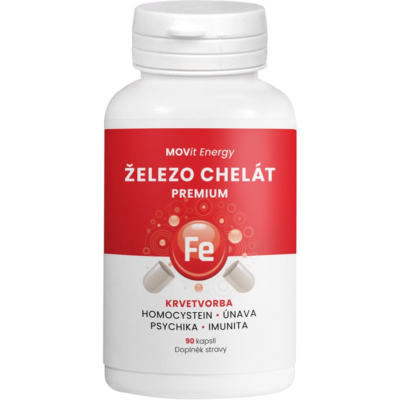 MOVit Železo Chelát Premium 90 kapslí koupíte na Notino.cz