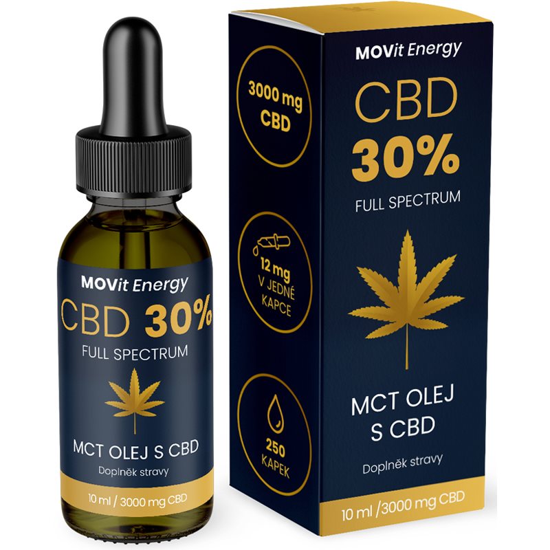 MOVit CBD 30% Full Spectrum MCT olej 10 ml