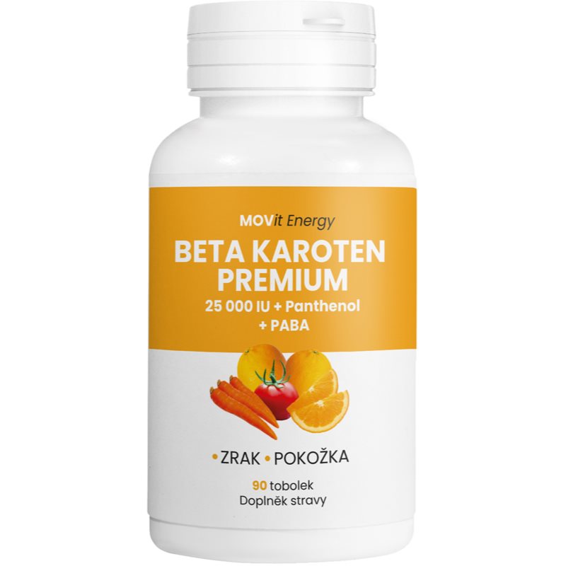MOVit Beta karoten 25000 IU+Panthenol+PABA 90 tablet koupíte na Notino.cz