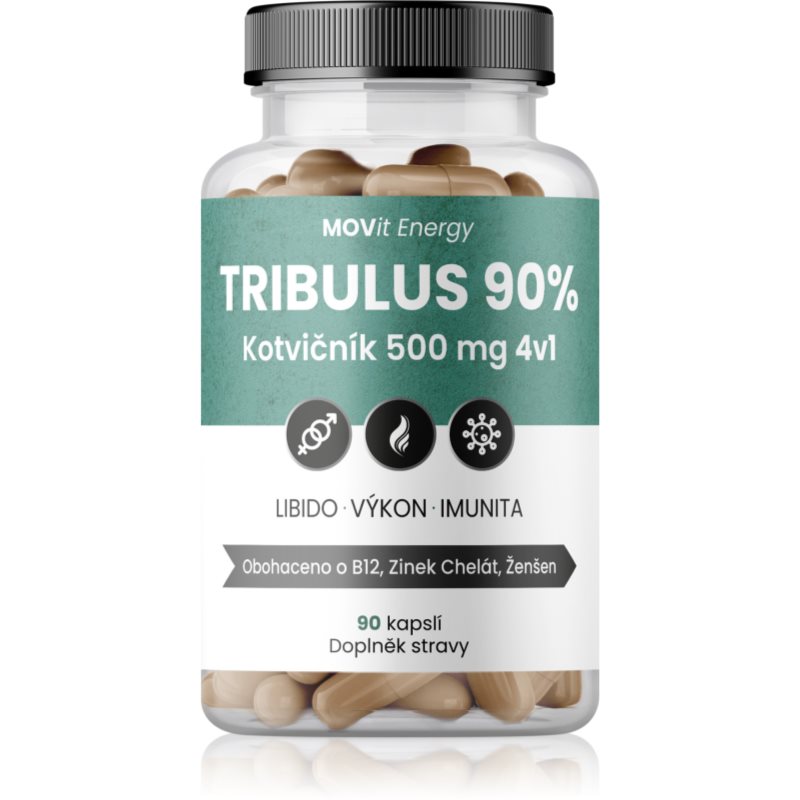 MOVit TRIBULUS 90% Kotvičník 500mg 4v1 90 kapslí koupíte na Notino.cz