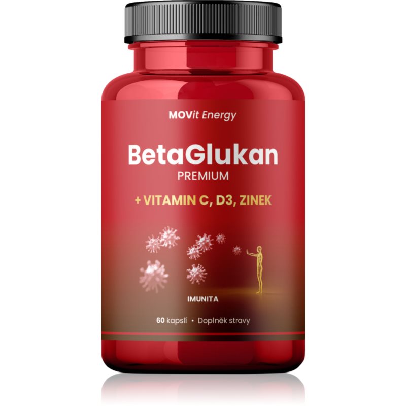 Movit Energy BetaGlukán 350 mg, Vitamín C, D3, Zinok kapsuly na podporu imunitného systému 60 cps kúpite na Notino.sk