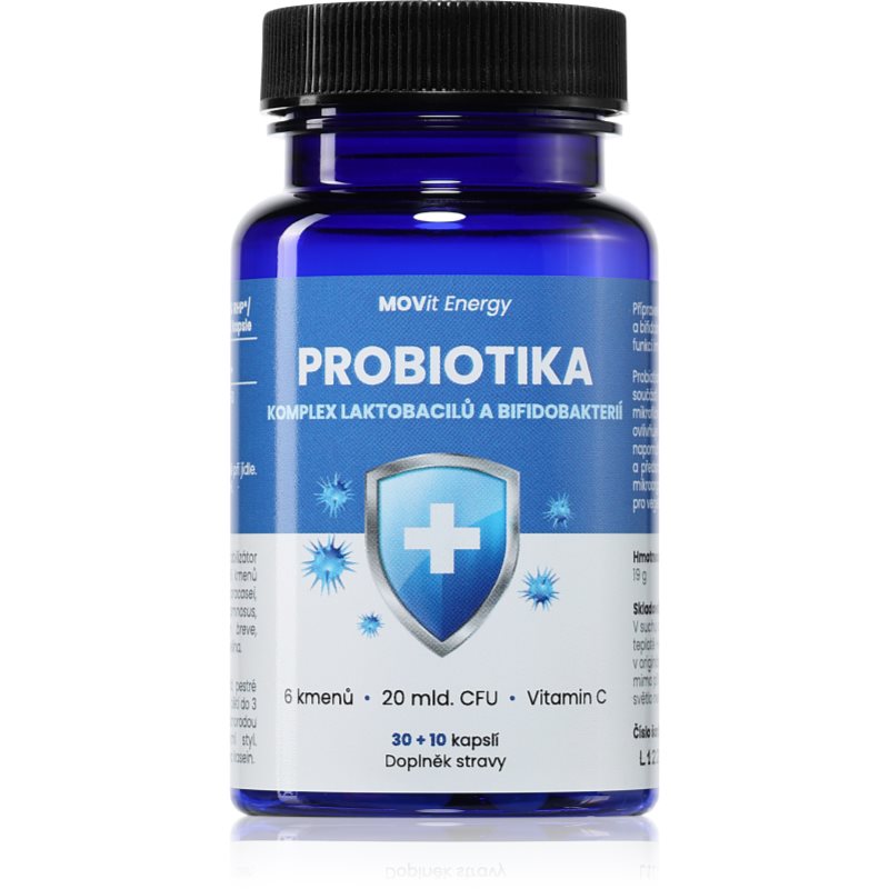 MOVit probiotika kompl.laktob.+bifidobak 30+10 kapslí koupíte na Notino.cz
