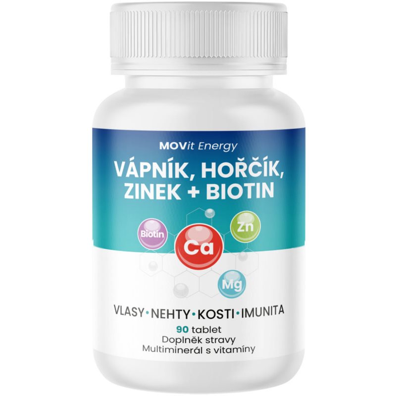 MOVit Vápník-Hořčík-Zinek + Biotin 90 tablet koupíte na Notino.cz