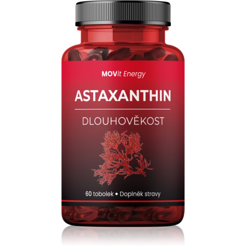 Movit Energy Energy Astaxanthin 8 mg Dlhovekosť tobolky na udržanie energie a kognitívnej výkonnosti 60 ks