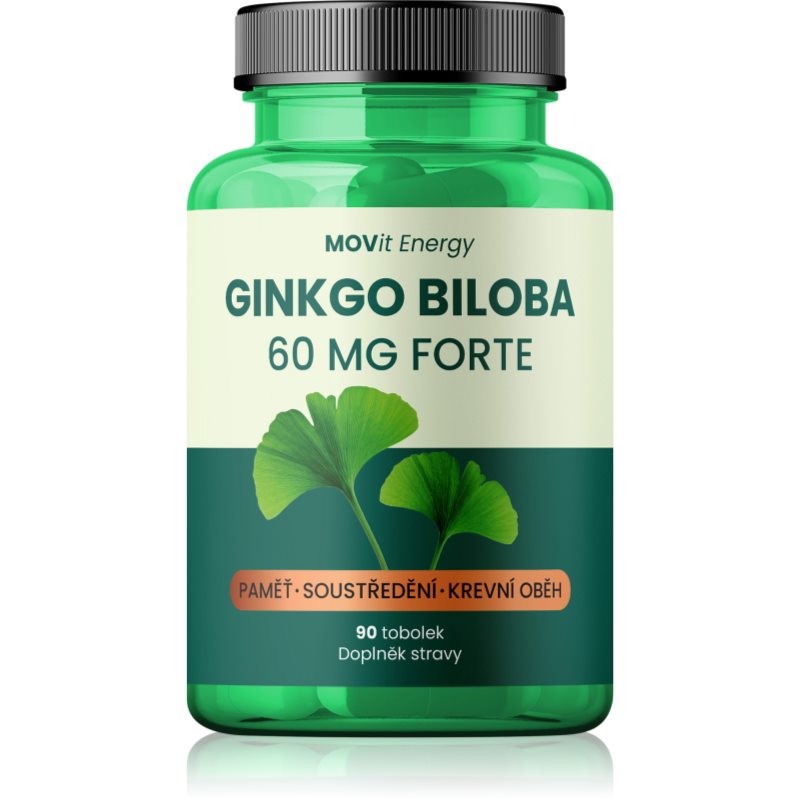 Movit Energy Ginkgo Biloba 60 mg forte kapsuly pre normálnu činnosť srdca a mozgu 90 cps kúpite na Notino.sk