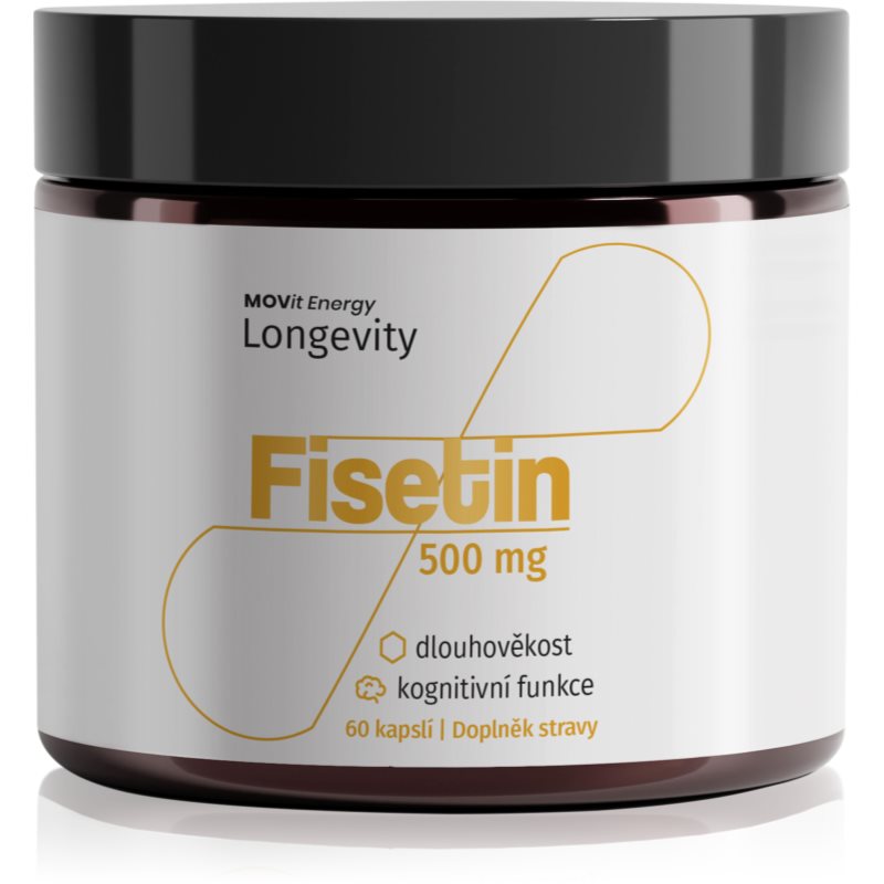 MOVit Longevity Fisetin 500 mg, 60 kapslí