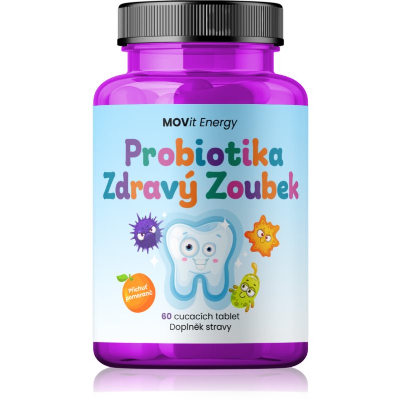 MOVit Probiotika Zdravý zoubek pomeranč tbl.60 koupíte na Notino.cz