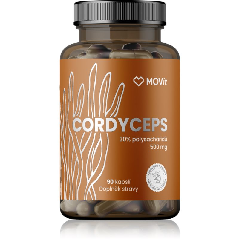 MOVit Cordyceps 30% polysacharidů 500mg cps.90