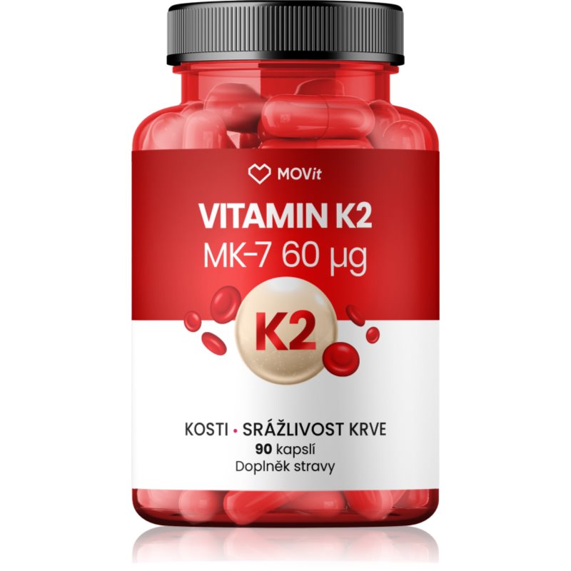 Movit Energy Vitamin K2 MK-7 60 mcg kapsle pro zdravé kosti 90 cps