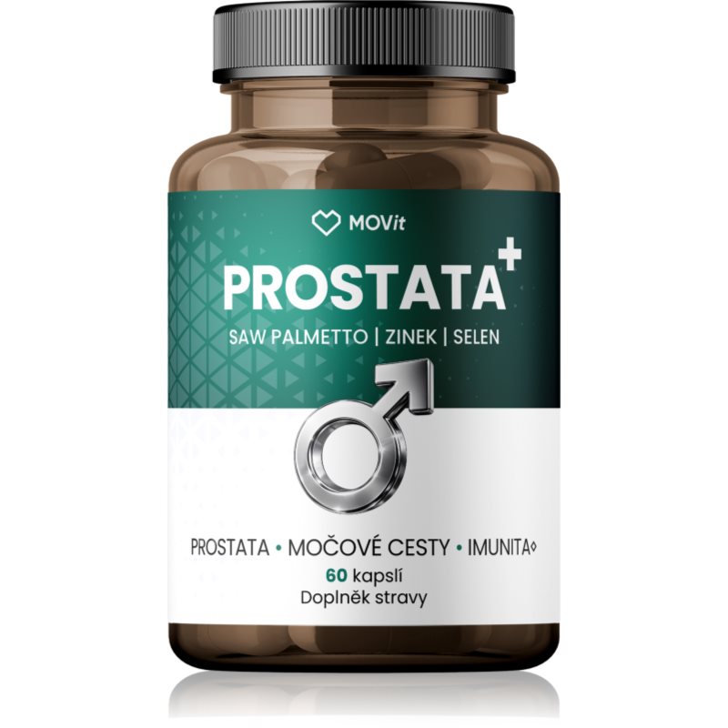 Movit Energy PROSTATA   Saw palmetto & zinek & selen kapsle pro zdraví močových cest pro muže 60 cps