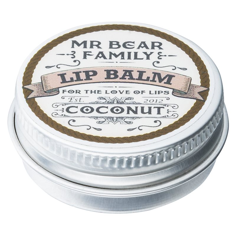 Mr Bear Family Coconut бальзам для губ для чоловіків 15 мл