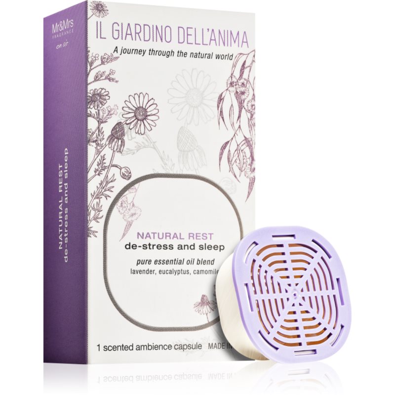 

Mr & Mrs Fragrance Il Giardino Dell'Anima Natural Rest наповнювач до аромадиффузору капсули (De-stress and Sleep)
