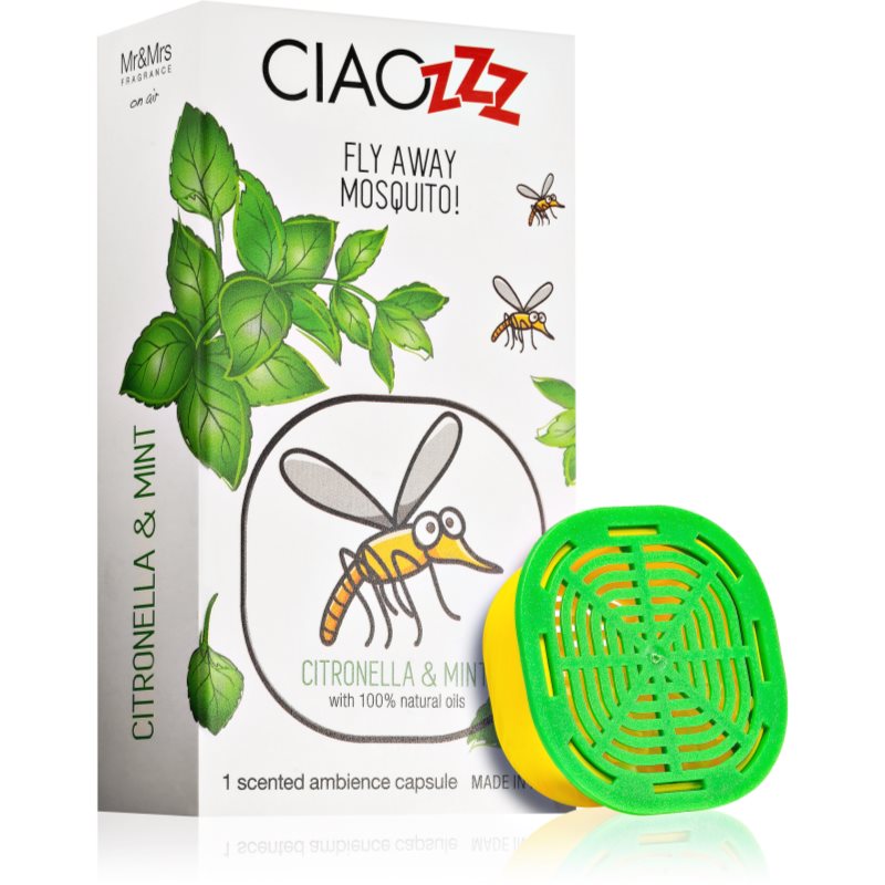 

Mr & Mrs Fragrance Ciaozzz Citronella & Mint наповнювач до аромадиффузору капсули (Mosquito Repellent)