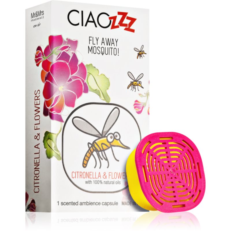 

Mr & Mrs Fragrance Ciaozzz Citronella & Flowers наповнювач до аромадиффузору капсули (Mosquito Repellent