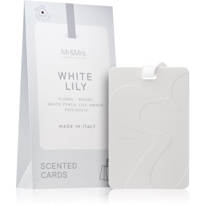 Mr & Mrs Fragrance White Lily ароматизована карта 3 кс