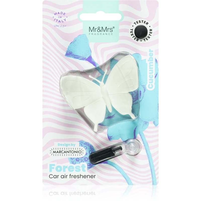 Mr & Mrs Fragrance Forest Cucumber Aромат для авто (White Butterfly) 1 кс
