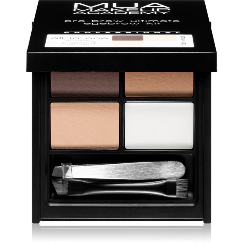 

MUA Makeup Academy Pro-Brow палетка пудрових тіней для брів відтінок Fair/Mid