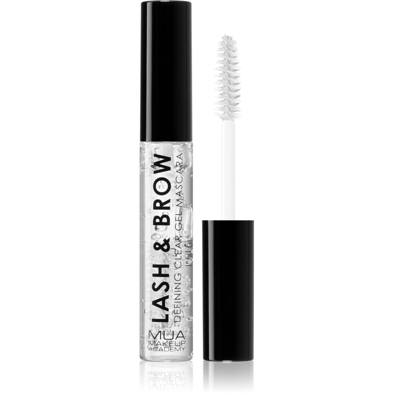 MUA Makeup Academy Lash & Brow Transparente Wimperntusche für Wimpern und Augenbrauen 9 ml