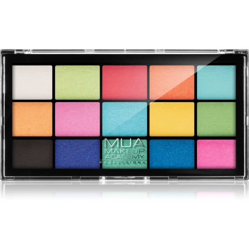 MUA Makeup Academy Professional 15 Shade Palette палетка тіней для очей відтінок Colour Burst 12 гр