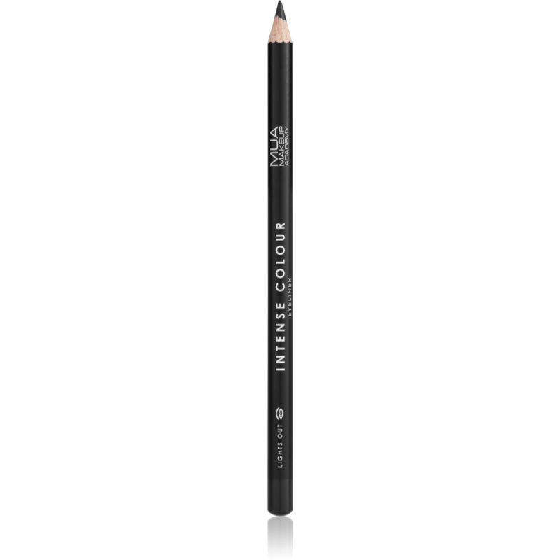 MUA Makeup Academy Intense Colour ceruzka na oči s intenzívnou farbou odtieň Lights Out 1,5 g