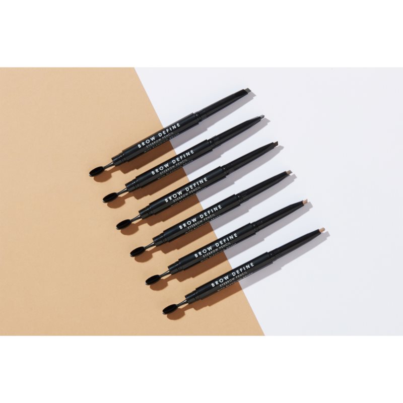 MUA Makeup Academy Brow Define Eyebrow Pencil With Brush Shade Dark Brown 0,25 G