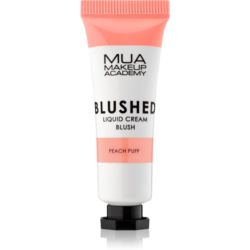 MUA Makeup Academy Blushed Liquid Blusher tekutá lícenka odtieň Peach Puff 10 ml