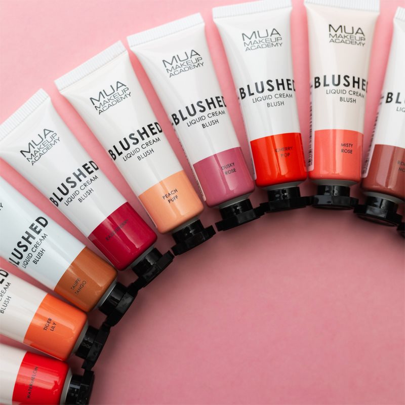MUA Makeup Academy Blushed Liquid Blusher рідкі рум'яна відтінок Rouge Noir 10 мл