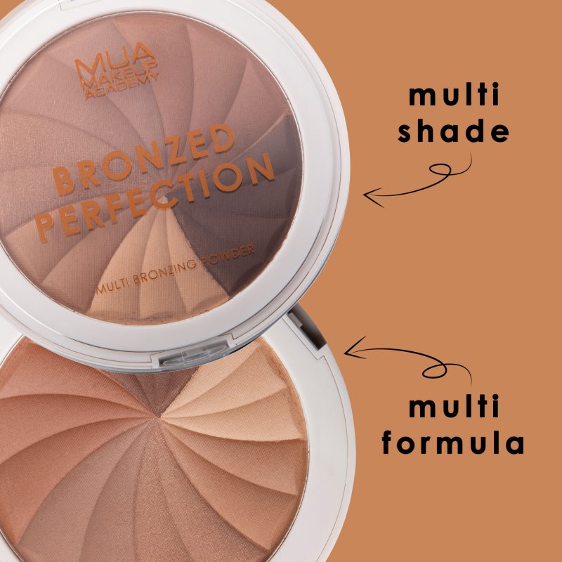 MUA Makeup Academy Bronzed Perfection kompaktný bronzujúci púder Golden Dunes 15 g