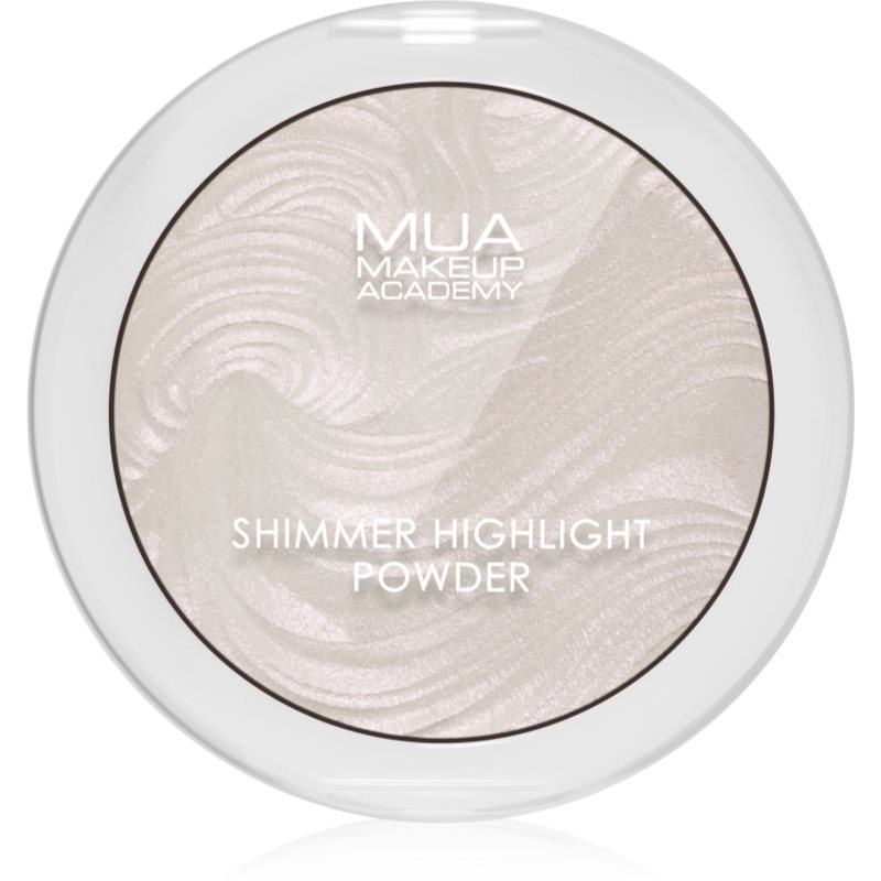 MUA Makeup Academy Shimmer kompaktný púdrový rozjasňovač odtieň Peach Diamond 8 g