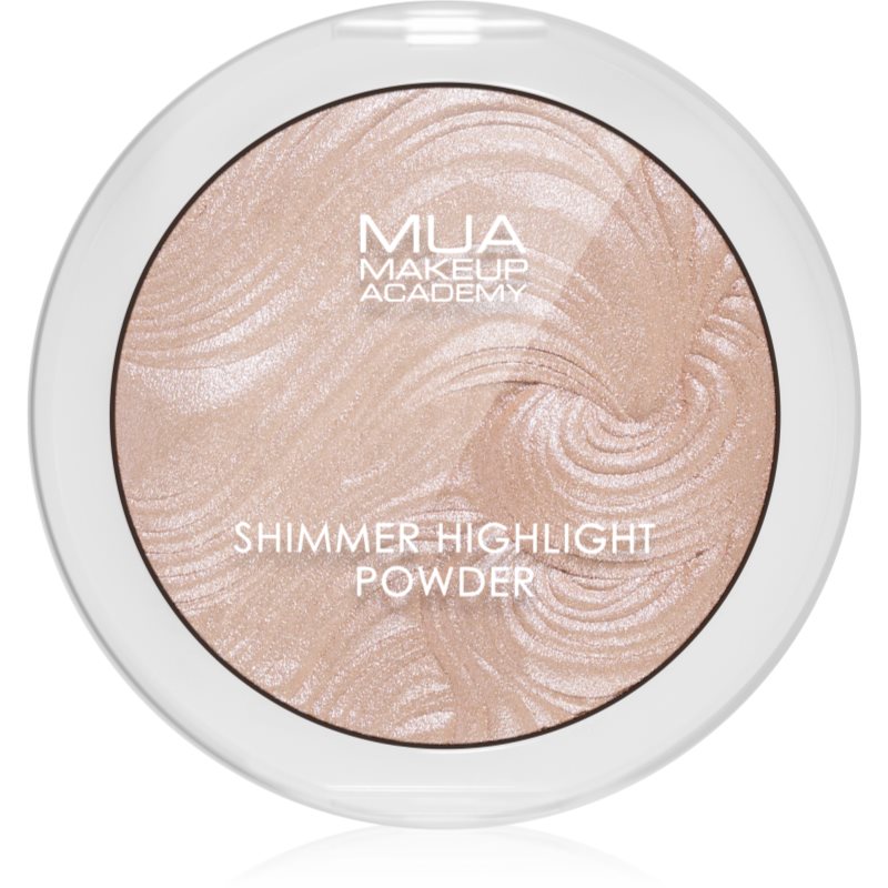 MUA Makeup Academy Shimmer компактний пудровий освітлювач відтінок Pink Shimmer 8 гр
