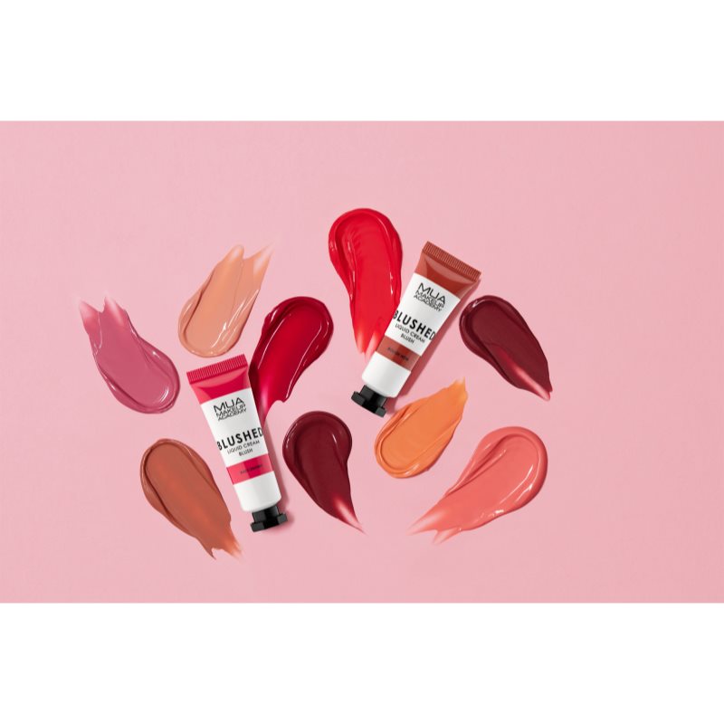 MUA Makeup Academy Blushed Liquid Blusher tekutá lícenka odtieň Dusky Rose 10 ml