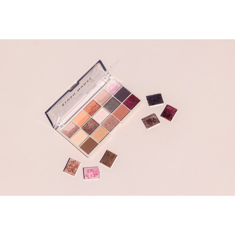 MUA Makeup Academy Eyeshadow Collection 15 Shade Palette paletka očných tieňov odtieň Blush Nudes 12 g