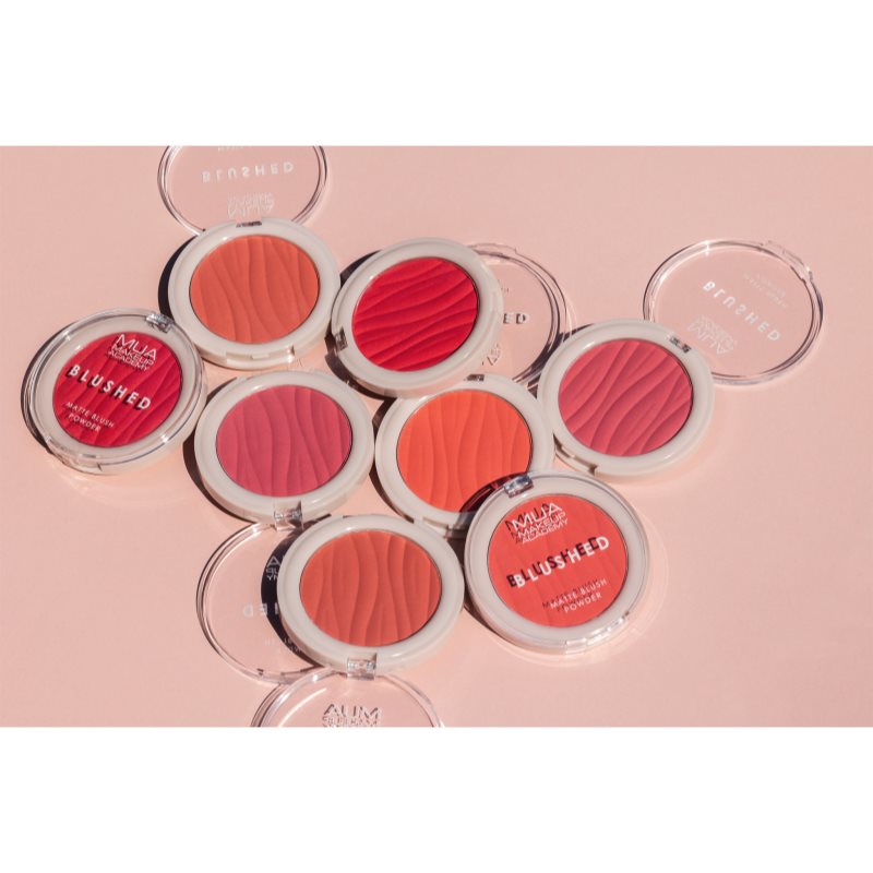 MUA Makeup Academy Blushed Powder Blusher púdrová lícenka odtieň Rose Tea 5 g