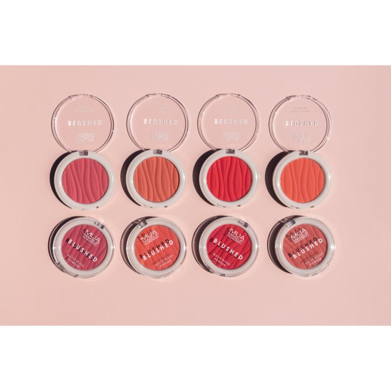 MUA Makeup Academy Blushed Powder Blusher púdrová lícenka odtieň Rouge Punch 5 g